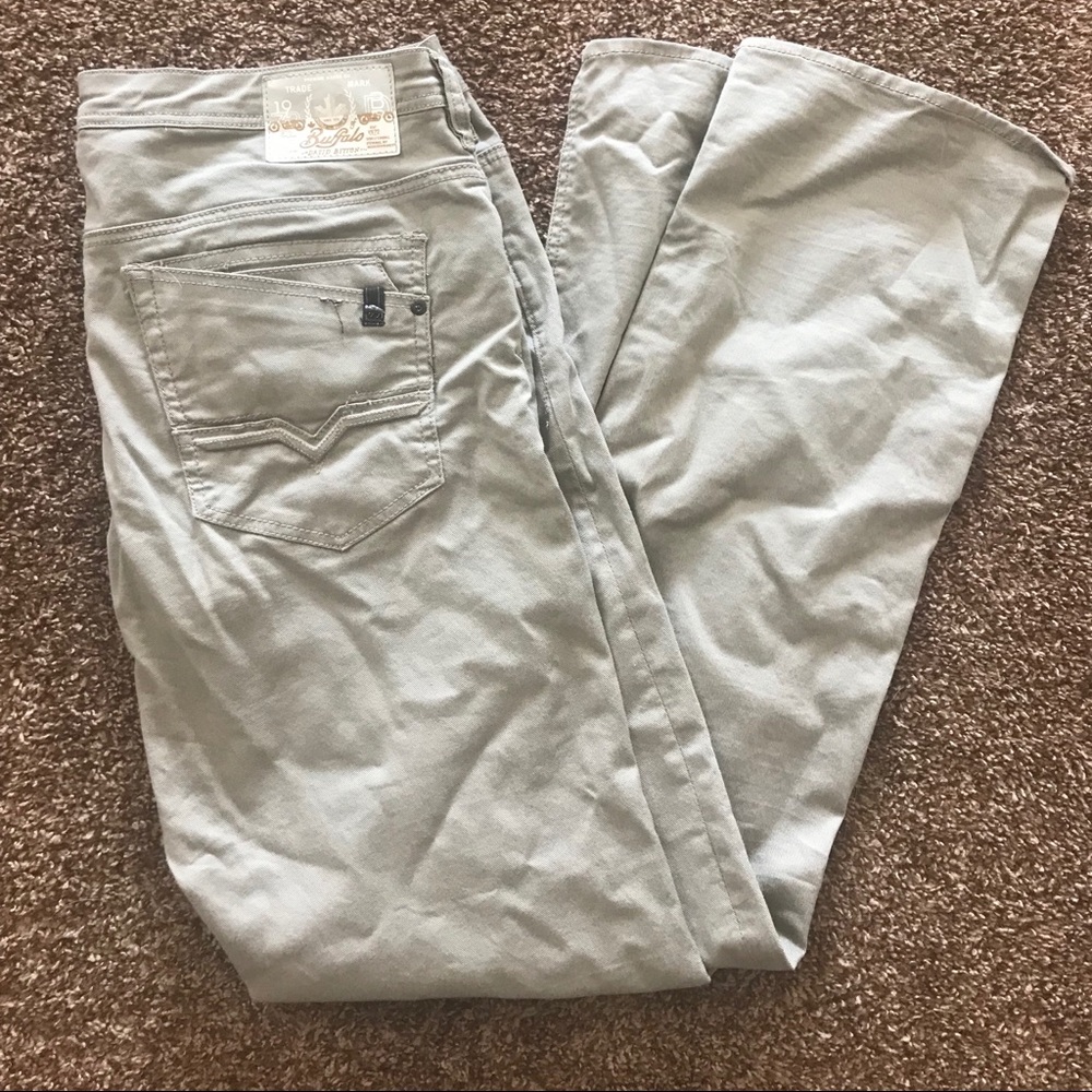 Buffalo relaxed straight stretch jeans 36x36